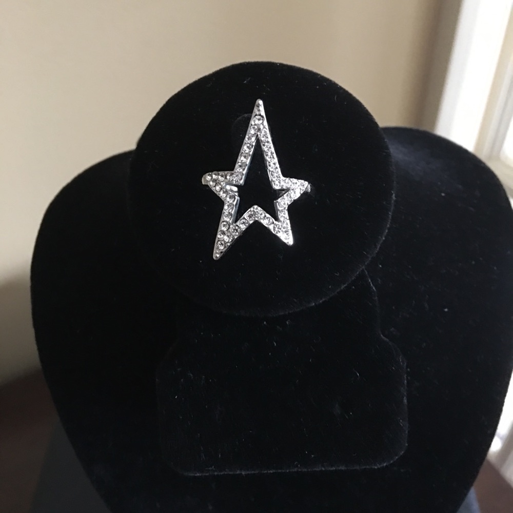 Silvertone Star Ring